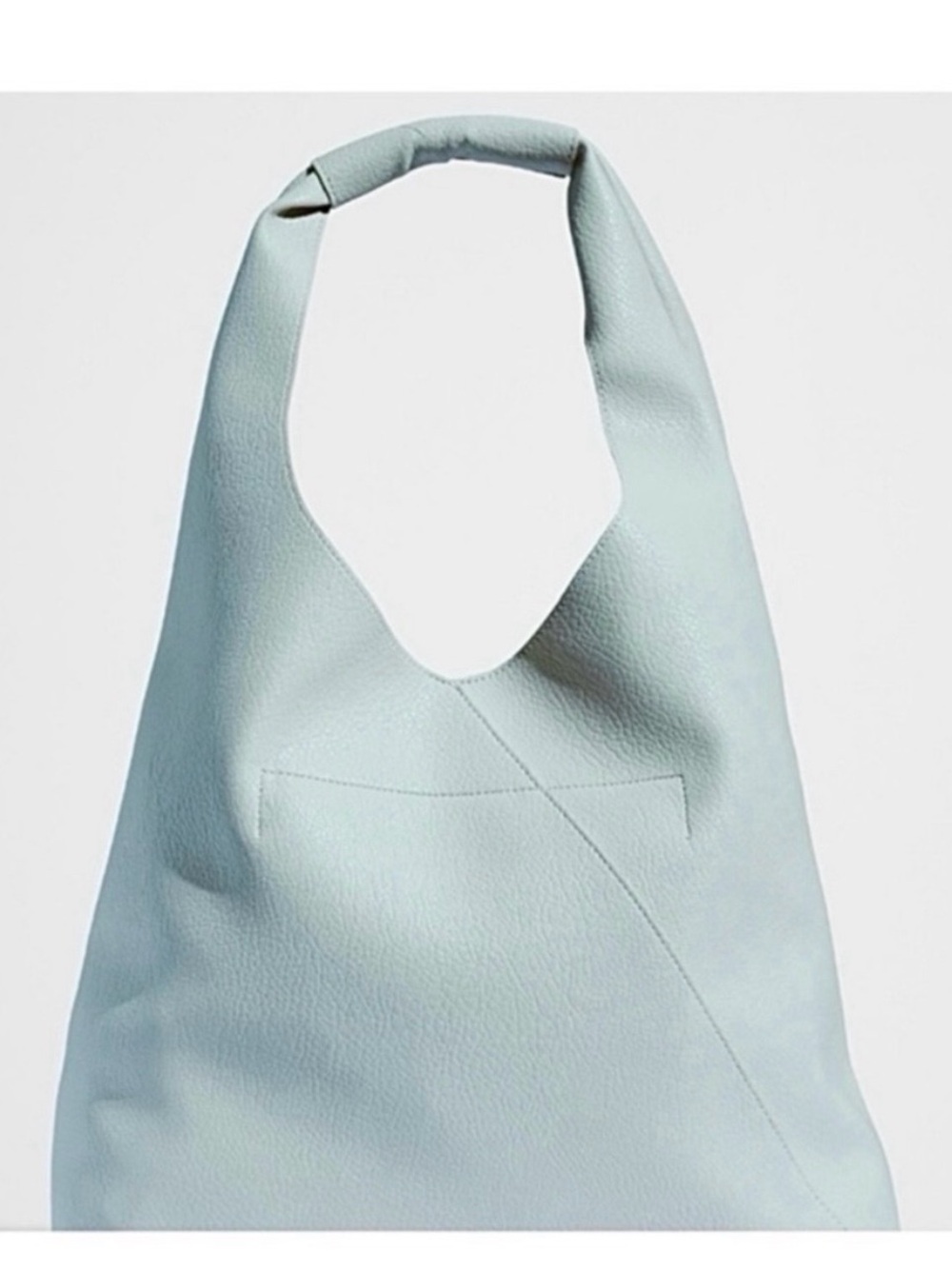 🆕-Banana Republic- Vegan Leather Slouchy Tote. Pale Blue. Gorgeous